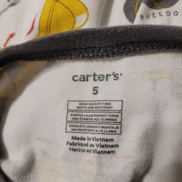 Carter's Construction Equipment Pajama Top - Picture 2 of 5
